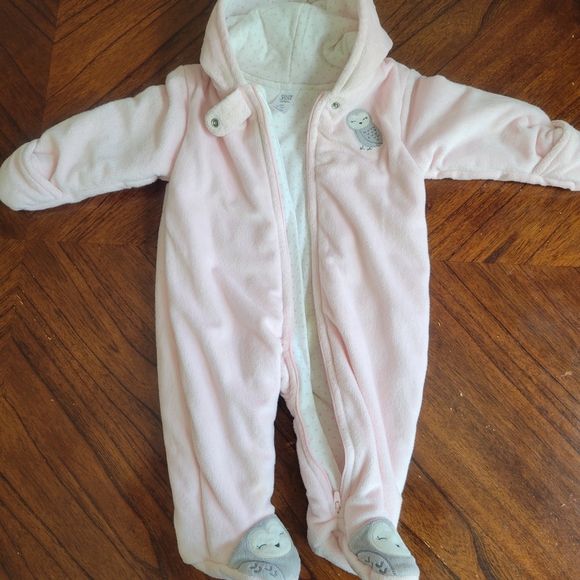 Carters One-Piece Jumpsuit Pink Size Size 6 Months Zipper - Picture 3 of 8